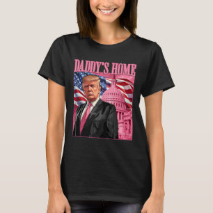 Trump 2024 Ta America Ck Pappor Home Trump Rosa T Shirt