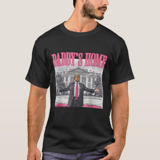 Trump 2024 Ta America Ck Pappor Home Trump Rosa T Shirt