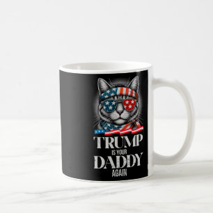 Trump 2024 Ta Amerika Byck Trump Är din pappa en Kaffemugg