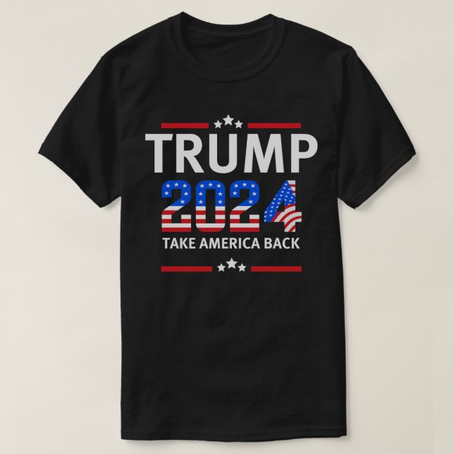 Trump 2024 Ta Amerika tillbaka (17) T Shirt (Design framsida)