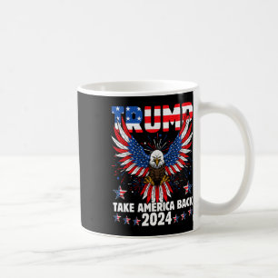 Trump 2024 Ta Amerika tillbaka Amerika Flagga Trum Kaffemugg