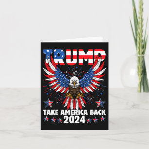 Trump 2024 Ta Amerika tillbaka Amerika Flagga Trum Kort