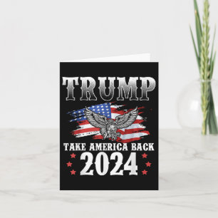 Trump 2024 Ta Amerika tillbaka Amerika Flagga Trum Kort