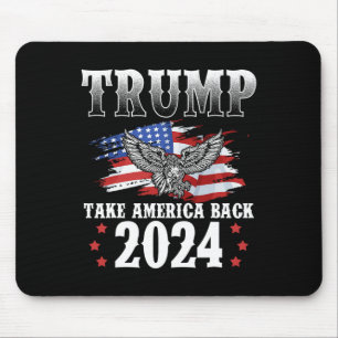 Trump 2024 Ta Amerika tillbaka Amerika Flagga Trum Musmatta