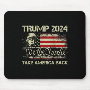 Trump 2024 Ta Amerika tillbaka amerikansk Flagga ( Musmatta