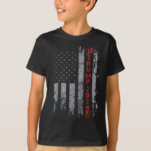 Trump 2024 Ta Amerika tillbaka amerikanska Flagga T Shirt