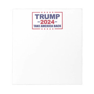 Trump 2024 Ta Amerika tillbaka Anteckningsblock