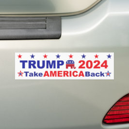 TRUMP 2024 Ta Amerika tillbaka Bildekal
