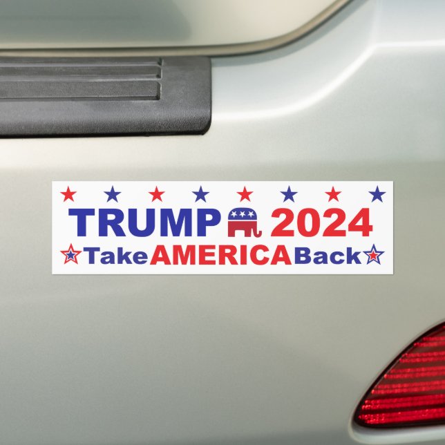TRUMP 2024 Ta Amerika tillbaka Bildekal (På Bil)