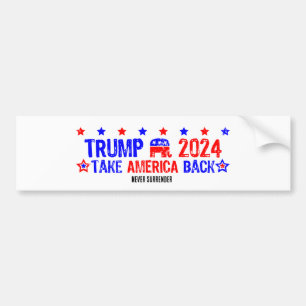 TRUMP 2024 Ta Amerika tillbaka Bildekal
