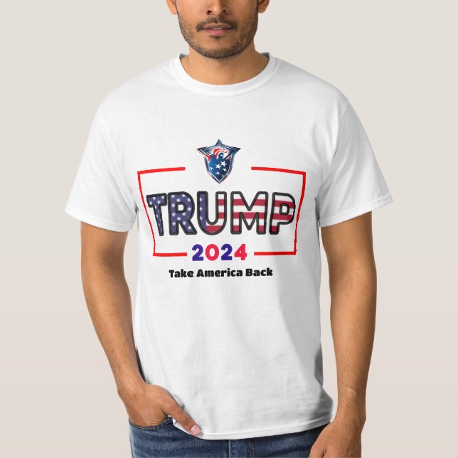 Trump 2024, ta Amerika tillbaka | FIX Amerika igen T Shirt (Framsida)
