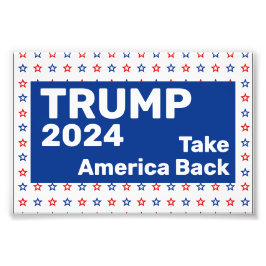 Trump 2024 Ta Amerika tillbaka Fototryck