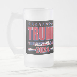 Trump 2024 Ta Amerika tillbaka Frostat Ölglas