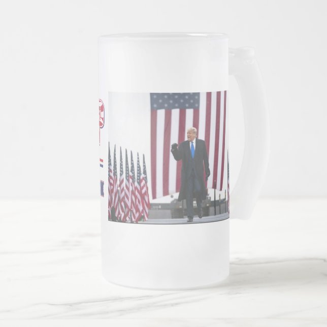 Trump 2024 Ta Amerika Tillbaka Frostat Ölglas (Framsida höger)