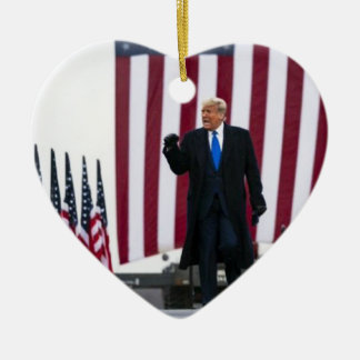 Trump 2024 Ta Amerika tillbaka Julgransprydnad Keramik