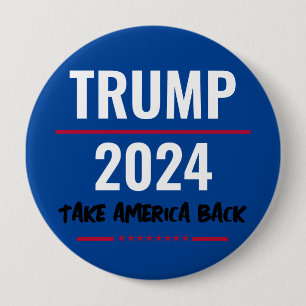 Trump 2024 Ta Amerika Tillbaka Kampanjknapp Knapp