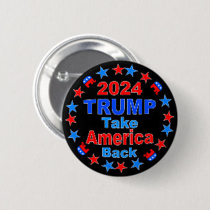 TRUMP 2024 Ta Amerika tillbaka Knapp