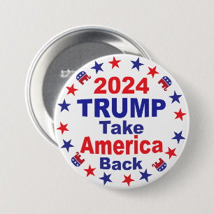 TRUMP 2024 Ta Amerika tillbaka Knapp