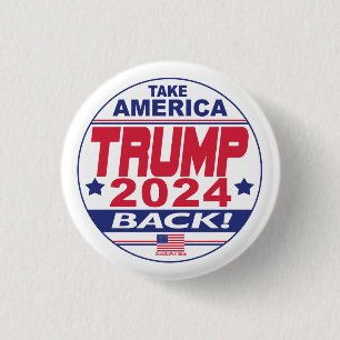 Trump 2024 Ta Amerika tillbaka Knapp