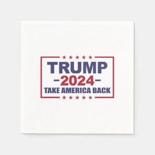 Trump 2024 Ta Amerika tillbaka Pappersservett