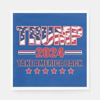 Trump 2024 Ta Amerika tillbaka Pappersservett