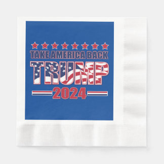 Trump 2024 Ta Amerika tillbaka Pappersservett
