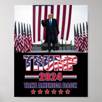 Trump 2024 Ta Amerika tillbaka Poster