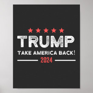 Trump 2024 Ta Amerika tillbaka Poster