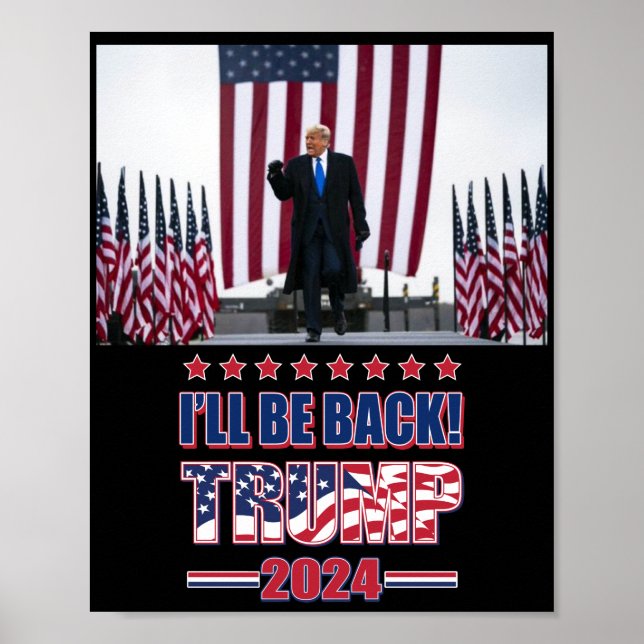 Trump 2024 Ta Amerika tillbaka Poster (Framsidan)