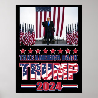 Trump 2024 Ta Amerika tillbaka Poster