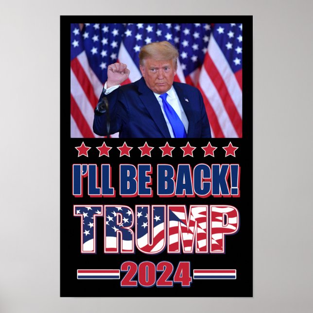Trump 2024 Ta Amerika tillbaka Poster (Framsidan)