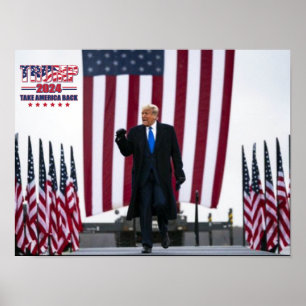 Trump 2024 Ta Amerika Tillbaka Poster