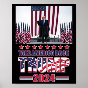 Trump 2024 Ta Amerika tillbaka Poster
