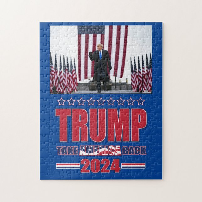 Trump 2024 Ta Amerika tillbaka Pussel (Vertikal)