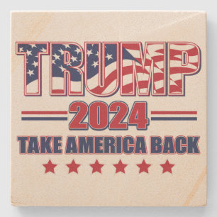Trump 2024 Ta Amerika tillbaka Stenunderlägg