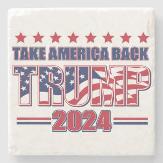 Trump 2024 Ta Amerika tillbaka Stenunderlägg