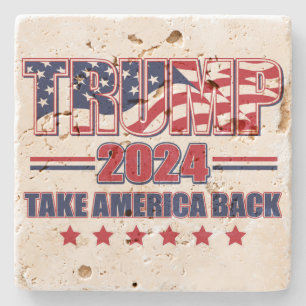 Trump 2024 Ta Amerika tillbaka Stenunderlägg