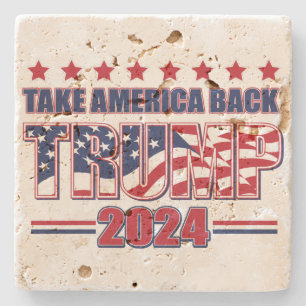 Trump 2024 Ta Amerika tillbaka Stenunderlägg