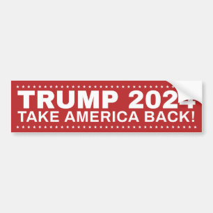 Trump 2024 Ta Amerika tillbaka! stötdekal Bildekal