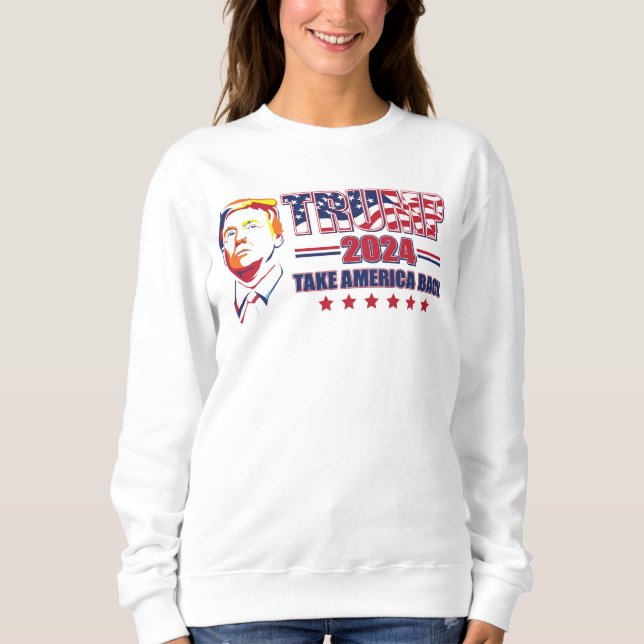 Trump 2024 Ta Amerika tillbaka T Shirt (Framsida)
