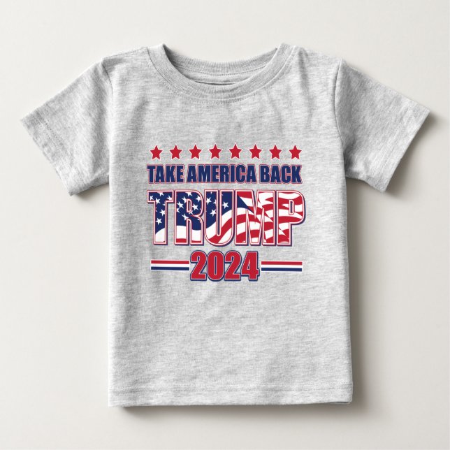 Trump 2024 Ta Amerika tillbaka T Shirt (Framsida)