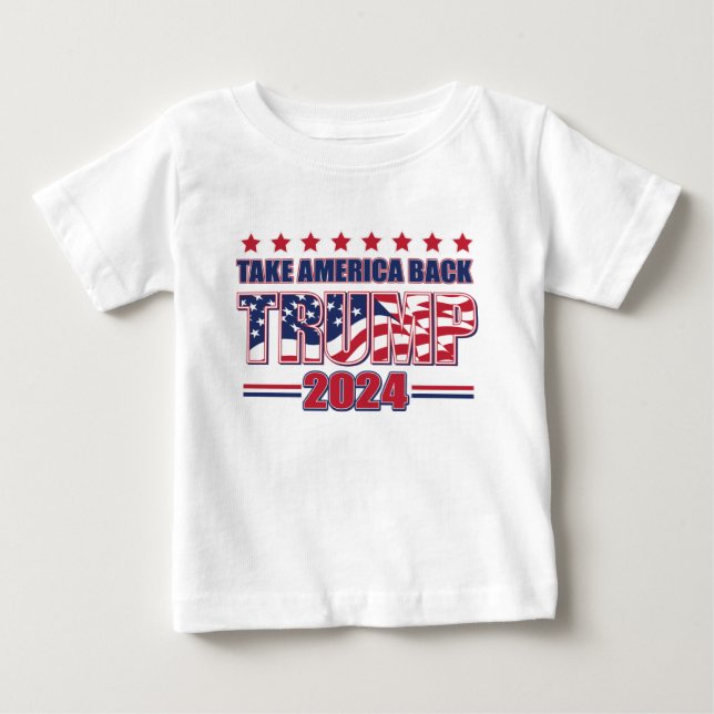 Trump 2024 Ta Amerika tillbaka T Shirt (Framsida)