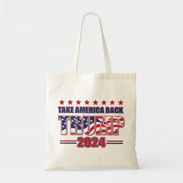TRUMP-2024 Ta Amerika tillbaka Tygkasse (Framsidan)