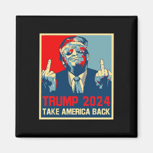 Trump 2024 Ta Amerika Tillbaka Val 2024 Affisch Magnet