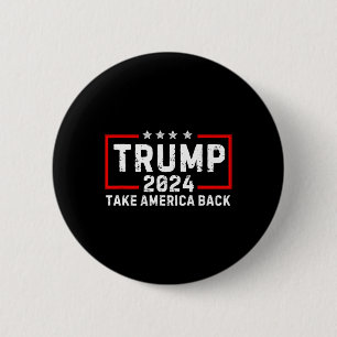 Trump 2024 Ta Amerika tillbaka valet - återvändand Knapp