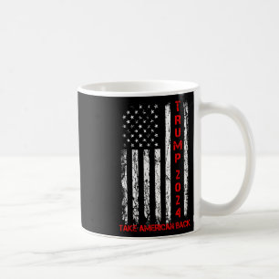 Trump 2024 Ta Amerika tillbaka valet Patriotic Fl Kaffemugg