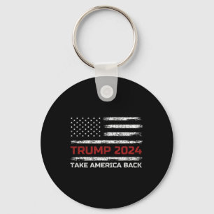 Trump 2024 Ta Amerika tillbaka valet Patriotic Fl Nyckelring