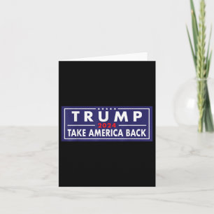 Trump 2024 Ta Amerika tillbaka valet Patriotic Se Kort