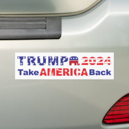 TRUMP 2024 Ta tillbaka AMERICA Bildekal