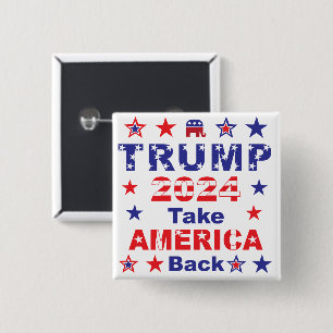 TRUMP 2024 Ta tillbaka AMERICA Knapp